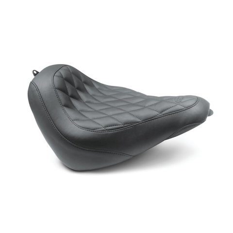 Mustang 18-21 Harley Softail Slim Wide Tripper Solo Seat Diamond Stitch - Black thumbnail 2
