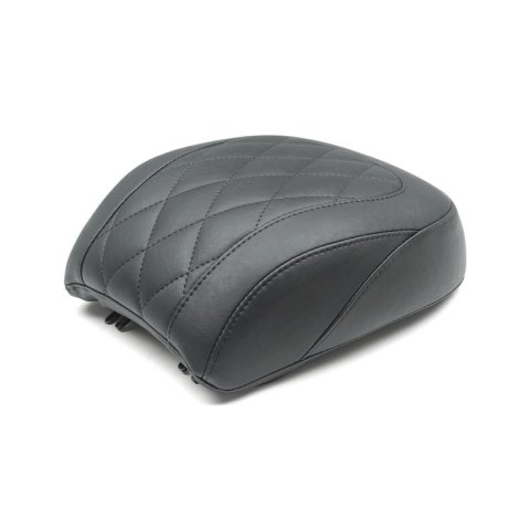 Mustang 18-21 Harley Fat Boy Wide Tripper Passenger Seat Diamond Stitch - Black thumbnail 1
