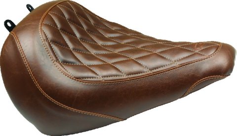 Mustang 18-21 Harley Fat Boy Wide Tripper Solo Seat Diamond Stitch - Brown thumbnail 4