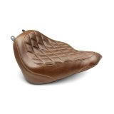 Mustang 18-21 Harley Heritage Classic, Deluxe Wide Tripper Solo Seat Diamond Stitch - Brown thumbnail 1
