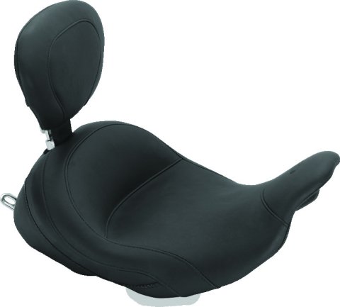 Mustang 08-21 Harley Electra Glide Std,Rd Glide,Rd King,Str Glide Lowdow Touring Solo Seat - Black thumbnail 3