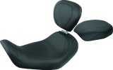 Mustang 06-17 Harley Dyna Wide Tripper Solo Seat w/Driver Backrest - Black thumbnail 1