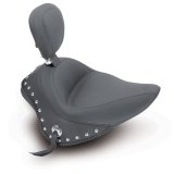 Mustang 11-13 Harley Blackline,12-17 Slim/Slim S Wide Touring Solo Seat w/DBR Studs - Black thumbnail 2
