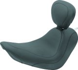 Mustang 06-17 Harley Softail Wide Tire(200mm)Wide Tripper Solo Seat w/Driver Backrest - Black thumbnail 2
