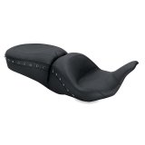 Mustang 08-21 Harley Electra Glide,Rd Glide,Rd King Str Glide Lowdown 1PC Seat Black Pearls - Black thumbnail 1