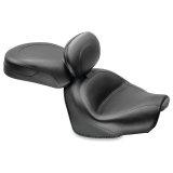 Mustang 09-17 Yamaha V-Star 950, 950 Tourer Std Touring 2PC Seat w/Driver Backrest - Black thumbnail 1