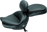 Mustang 09-17 Yamaha V-Star 950, 950 Tourer Std Touring 2PC Seat w/Driver Backrest Studs - Black thumbnail 1