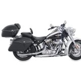 Mustang 06-17 Harley Softail Wide Tire (200mm) Wide Touring Recessed Passenger Seat w/Studs - Black thumbnail 1