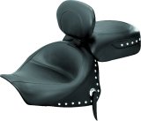 Mustang 03-08 Kawasaki Vulcan 1600 Classic,05-08 Nomad Tour 2PC Seat w/Driver Backrest Studs - Black thumbnail 1