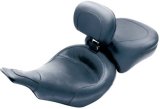 Mustang 97-07 Harley Electra Glide, Rd Glide Standard Touring Solo Seat w/ Driver Backrest - Black thumbnail 2