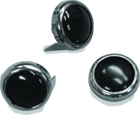 Mustang Studs 12.5mm (Bag of 10) - Black