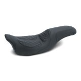 Mustang 08-21 Harley Electra Glide, Rd Glide, Rd King, Str Glide 1PC Seat w/Diamond Stitch - Black thumbnail 2