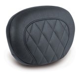 Mustang 97-21 Harley Touring Sissy Bar Pad (12 inch x 9 inch) Diamond Stitch- Black thumbnail 2