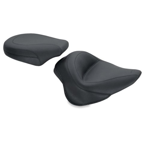 Mustang 11-13 Harley Blackline, 12-17 Slim,Slim S Wide Touring Passenger Seat - Black thumbnail 1