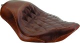 Mustang 04-21 Harley Sportster Wide Tripper Solo Seat Diamond Stitch- Distressed Brown thumbnail 1
