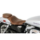 Mustang 04-21 Harley Sportster Wide Tripper Solo Seat Diamond Stitch- Distressed Brown thumbnail 2