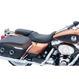 Mustang 08-21 Harley Electra Glide Std,Rd Glide,Rd King,Str Glide Tripper Pass Seat - Black thumbnail 1