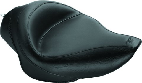 Mustang 04-21 Harley Sportster 3.3 GAL Wide Touring Solo Seat - Black