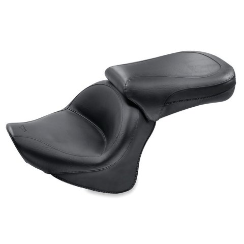 Mustang 98-10 Yamaha V-Star 650 Classic,02-10 V-Star 650 Silverado Touring 2PC Seat - Black thumbnail 1