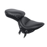 Mustang 00-15 Harley Softail Standard Rear Tire Wide Touring 1PC Seat w/Studs - Black thumbnail 1