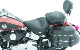 Mustang 00-15 Harley Softail Standard Rear Tire Wide Touring 1PC Seat w/Studs - Black thumbnail 2