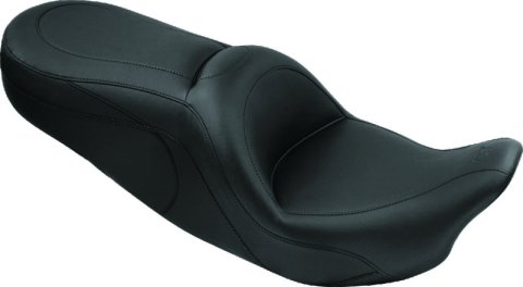 Mustang 08-21 Harley Electra Glide Std,Rd Glide Rd King, Str Glide Sport Touring 1PC Seat - Black