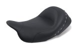 Mustang 08-21 Harley Electra Glide Std,Rd Glide,Rd King,Str Glide Solo Seat Blk Pearl Studs - Black thumbnail 2
