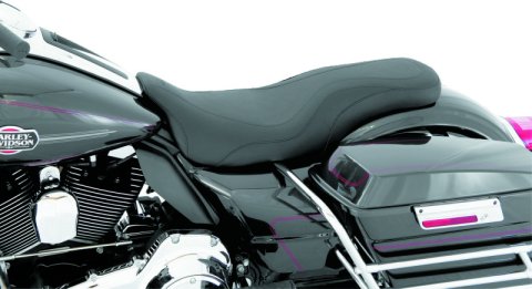 Mustang 08-21 Harley Electra Glide Std,Rd Glide,Rd King,Street Glide DayTripper 1PC Seat - Black
