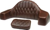 Mustang 14-21 Indian Chieftain,Chief,Dk Horse,Roadmaster,Vint Pass Backrest w/Diam Stitch - Brown thumbnail 2