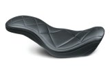 Mustang 14-17 Harley Fat Bob Super Tripper 1PC Seat Carbon - Black thumbnail 1