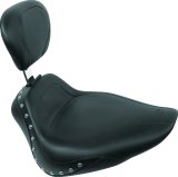 Mustang 02-09 Honda VTX1300 Retro, S & T Wide Touring 2PC Seat - Black thumbnail 1