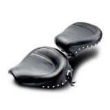 Mustang 58-84 Harley FX/FL Wide Touring Solo Seat w/Studs- Black thumbnail 2