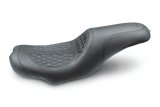 Mustang 08-20 Harley Electra Glide,Rd Glide,Rd King Tripper Fastback 1PC Seat w/Diam Stitch- Black thumbnail 1