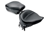 Mustang 84-06 Harley Standard Rear Tire Wide Touring Passenger Seat w/Studs- Black thumbnail 1
