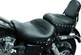 Mustang 91-05 Harley Dyna Wide Touring 1PC Seat w/Studs - Black thumbnail 3