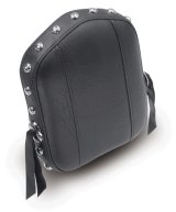 Mustang Yamaha Sissy Bar Pad (7.5 inch x 9 inch) w/Studs- Black thumbnail 3