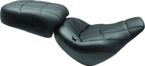 Mustang 18-21 Harley Street Bob Standard Touring Passenger Seat Cube - Black thumbnail 2