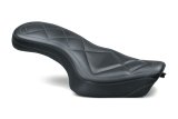Mustang 04-21 Harley Sportster Super Tripper 1PC Seat Carbon- Black thumbnail 1