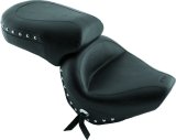 Mustang 98-16 Yamaha V-Star 650 Custom, 98-10 V-Star 650 Cl Touring 1PC Seat w/Studs - Black thumbnail 1