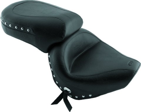 Mustang 98-16 Yamaha V-Star 650 Custom, 98-10 V-Star 650 Cl Touring 1PC Seat w/Studs - Black