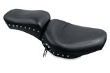 Mustang 58-84 Harley FX/FL Standard Touring 1PC Seat w/Studs - Black thumbnail 1