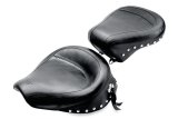Mustang 91-05 Harley Dyna Wide Touring Passenger Seat w/Studs - Black thumbnail 2