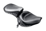 Mustang 58-84 Harley FX/FL Wide Touring 1PC Seat w/Studs - Black thumbnail 1