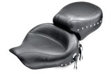 Mustang 91-05 Harley Dyna Wide Touring 1PC Seat w/Studs - Black thumbnail 2