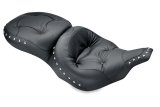 Mustang 97-07 Harley Electra Glide, Rd Glide Wide Touring Regal 1PC Seat w/Studs - Black thumbnail 1