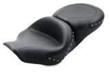 Mustang 97-07 Harley Rd King,06-07 Str Glide,00-05 Eagle Hightail Std Tour Pass Seat w/Studs - Black thumbnail 1