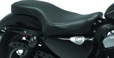 Mustang 91-05 Harley Dyna Wide Touring Solo Seat - Black thumbnail 2