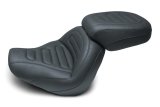 Mustang 18-21 Harley Fat Bob Standard Touring Solo Seat Trapezoid- Black thumbnail 2