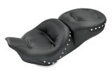 Mustang 08-21 Harley Electra Glide,Rd Glide,Rd King,Street Glide Std Tour 1PC Seat w/Studs - Black thumbnail 1