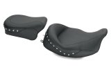 Mustang 08-21 Harley Electra Glide Std,Rd Glide,Rd King,Str Glide Touring Solo Seat w/Studs - Black thumbnail 1